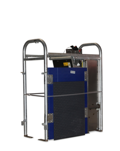 Trough unit left dry feed - assembled CM / ESF